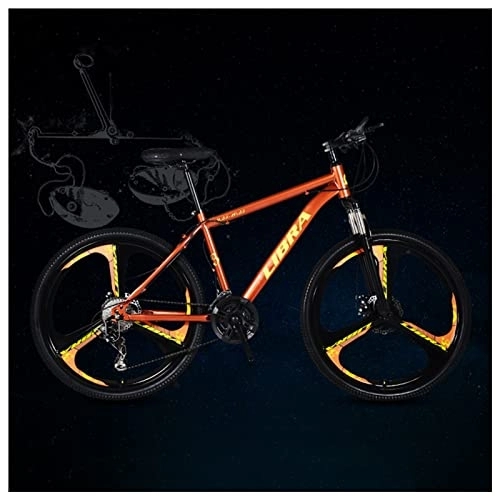 Mountainbike : NENGGE Hardtail MTB 24 Zoll Mountainbike für Herren Damen, 12 Konstellationen Erwachsenen Fahrräder mit Scheibenbremsen, Rahmen aus Kohlenstoffstahl, Libra, 21 Speed