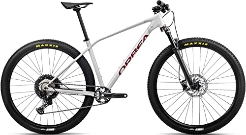 Mountainbike : ORBEA Alma H20 29R Mountain Bike (M / 44.5cm, White Grey / Metallic Red (Gloss))