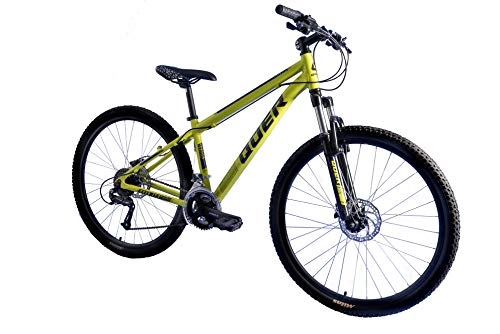 Mountainbike : Quer Dusk 27, 5 27, 5", Aluminium, 24 GESCHWINDIGKEITEN, HYDRAULISCHE SCHEIBENBREMSE, SCHLOSSGABEL (Yellow FLUOR, M19)