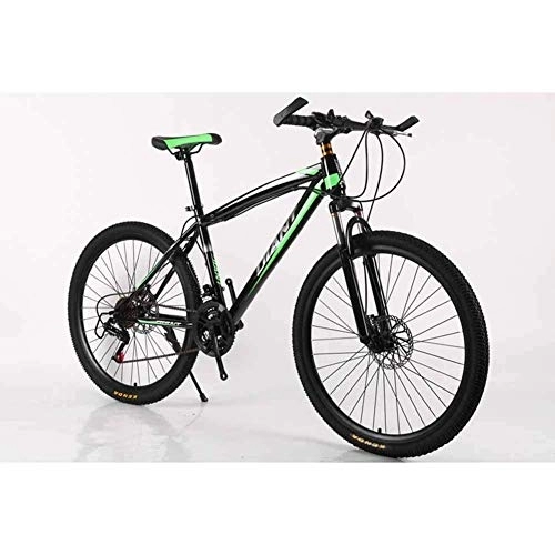 Mountainbike : WEHOLY Fahrrad Mountainbike Rahmen MTB Bike Kohlenstoffstahl 21 Geschwindigkeiten 26 'Rad Mountainbike Scheibenbremsen, grün