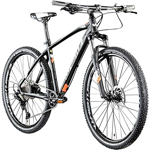 Mountainbike : Whistle Mountainbike 29 Zoll Hardtail MTB Patwin 2049 2020 Fahrrad Mountain Bike (schwarz / Neonorange, 43 cm)