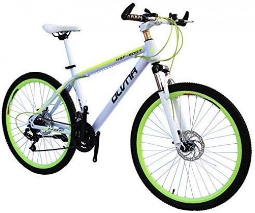 Mountainbike : WJSW 26 Zoll Fahrrad Doppelscheibenbremse Mountainbike Geschwindigkeit Student fiets, grün
