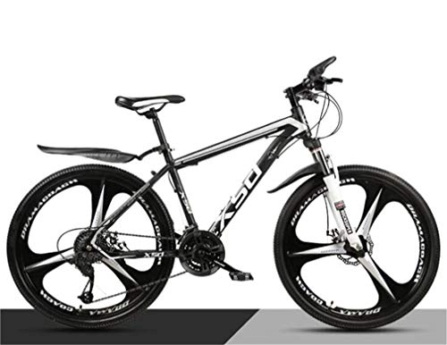 Mountainbike : WJSW Kohlenstoffstahl-Unisexfahrrad, 26 Zoll-Mountainbike für Erwachsen-Pendler-Stadt-Fahrrad (Farbe: E, Größe: 24 Geschwindigkeit)