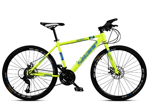 Mountainbike : ZXGQF Rennrad, Herren-Rennrad mit Doppelscheibenbremse, Rennrad mit hohem Kohlenstoffgehalt, City Utility Bike (B, 24 inches / 21 Speed)