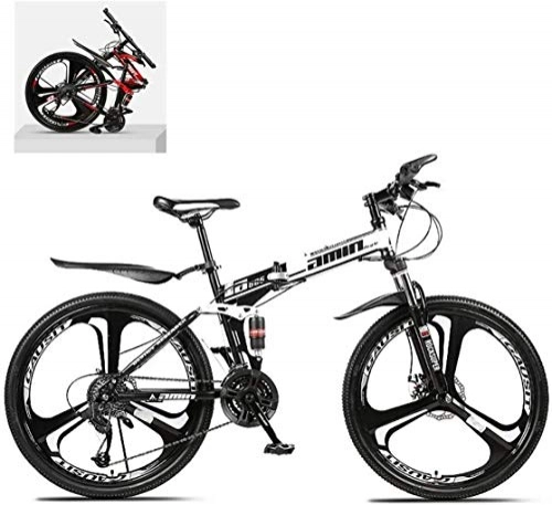 Zusammenklappbare Mountainbike : Adult-bcycles BMX 26 Zoll Folding Mountain Bikes, High Carbon Stahlrahmen Doppelstodmpfung Variable, All Terrain Schnell Faltbare Erwachsener Off-Road-Fahrrad (Color : D, Size : 27 Speed)