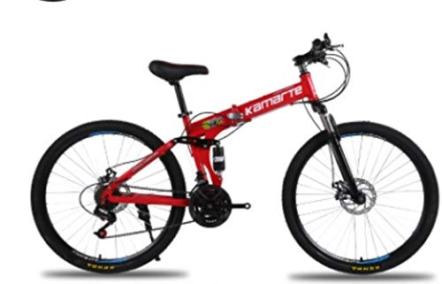 Zusammenklappbare Mountainbike : Pakopjxnx Folding Mountain Bike 26-Inch Adult Variable Speed Student Bicycle, 2