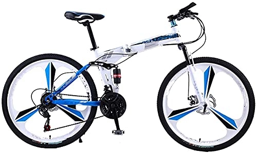 Zusammenklappbare Mountainbike : YANGHAO-Mountainbike für Erwachsene- Faltbares Fahrrad-Mountainbike, Radgröße 26 Zoll Rennrad 21 Geschwindigkeiten Suspension Fahrrad Doppelscheibenbremse, für städtische Umwelt und Pendeln und von de