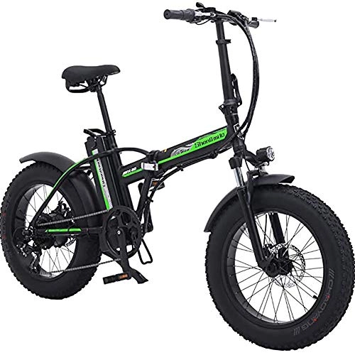 Zusammenklappbares elektrisches Mountainbike : Art Jian 20 Zoll-Aluminiumlegierung Wasserdicht Folding Elektro-Fahrrad, 48V-Lithium-Batterie Pendeln Electric Bikes