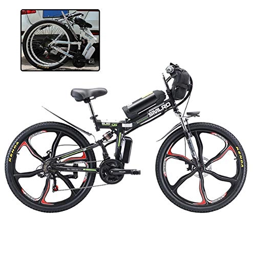 Zusammenklappbares elektrisches Mountainbike : DT Elektrofahrrad Faltbares E-Bike Faltrad 26 Zoll Klapprad Pedelec Mit Lithium-Akku (350W, 48V, 20Ah), Elektrofahrräder Mit 21-Gang Shimano Nabenschaltung