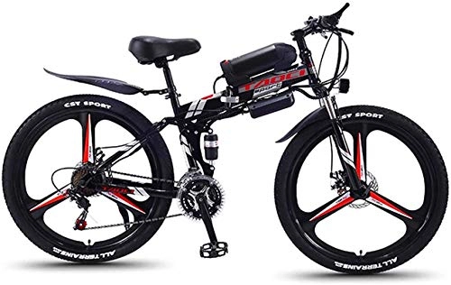 Zusammenklappbares elektrisches Mountainbike : E-Bike Mountainbike Elektrische Schnee-Fahrrad, elektrische Fahrräder für Erwachsene, 26 '' faltbare MTB-Ebikes für Männer Frauen Damen, 36V 350W 13Ah Abnehmbare Lithium-Ionen-Batterie Fahrrad Ebike,