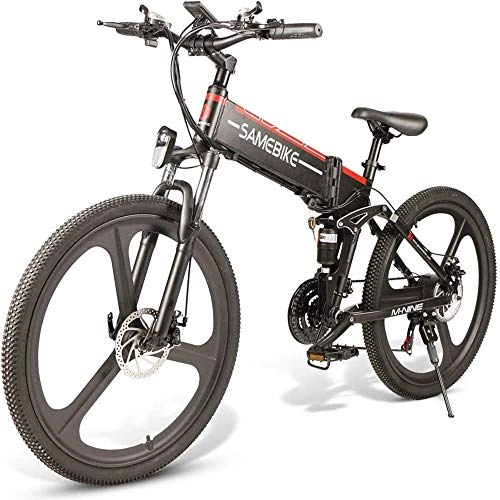 Zusammenklappbares elektrisches Mountainbike : Electric Mountain Bike Neueste 350W E-Bike 26" Aluminium-Elektrisches Fahrrad Für Erwachsene Mit Abnehmbarem 48V 10AH Lithium-Ionen-Akku 21 Geschwindigkeit Gears