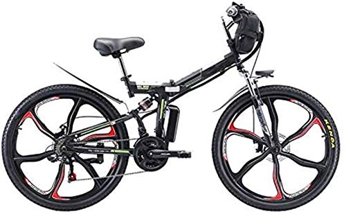 Zusammenklappbares elektrisches Mountainbike : Elektrofahrrad, 26 '' Folding Electric Mountain Bike, E-Bike mit 48V 8Ah / 13AH / 20AH Lithium-Ionen-Akku, Premium Full-Suspension und 21-Gang Getriebe, 350W Motor, Fahrrad (Size : 13A)