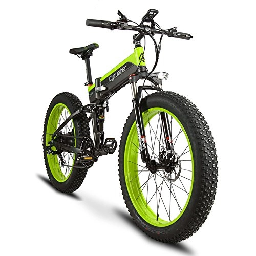 Zusammenklappbares elektrisches Mountainbike : Extrbici Faltendes Elektrisches Fahrrad XF690 500W 48V 10AH Versteckte Batterie-Fahrrad-Gebirgsstrand-Schnee-Fahrrad-voller Schlag 7 Geschwindigkeit 26 * 4.0 fette Reifen-hydraulische Scheibenbremse