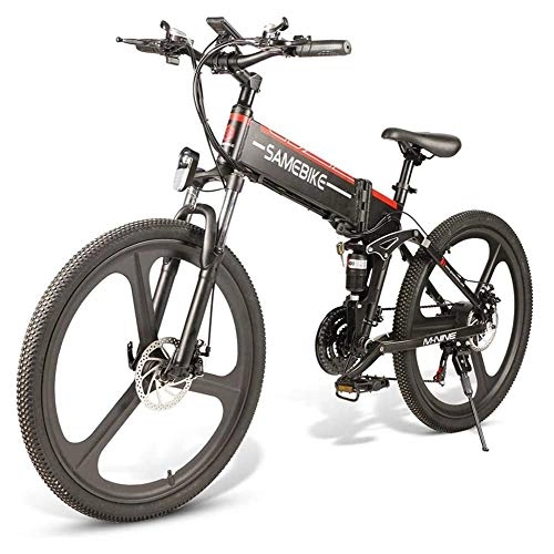 Zusammenklappbares elektrisches Mountainbike : FGART Gleiches Fahrrad Plus E-Bike, E-MTB, E -Mountain Fahrrad 48V 10.4Ah 350W - 26-Zoll-Folding Electric Mountain Bike 21-Level-Shift-Assisted