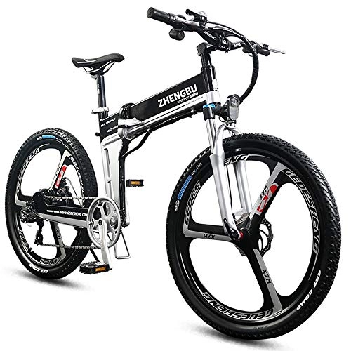 Zusammenklappbares elektrisches Mountainbike : FNCUR Smart-Berg Elektro-Fahrrad Fahrrad Moped 48V Lithium-Batterie Folding Motorrad Erwachsene Mnner Batterie-Auto-Moped