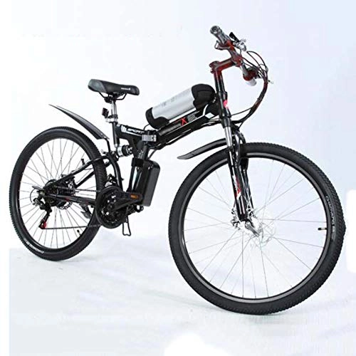Zusammenklappbares elektrisches Mountainbike : FZYE 26 Zoll Elektrofahrräder Bike, Folding Berg Bicycle Adult Fahrräder Sport Outdoor Freizeit