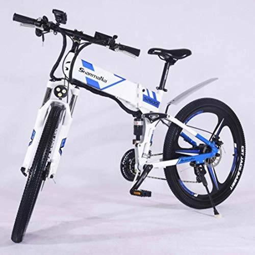 Zusammenklappbares elektrisches Mountainbike : JUN Elektro-Fahrrad, 26-Zoll-Elektro-Mountainbike-Lithium-Batterie Folding Aluminiumlegierung City Electric Bike