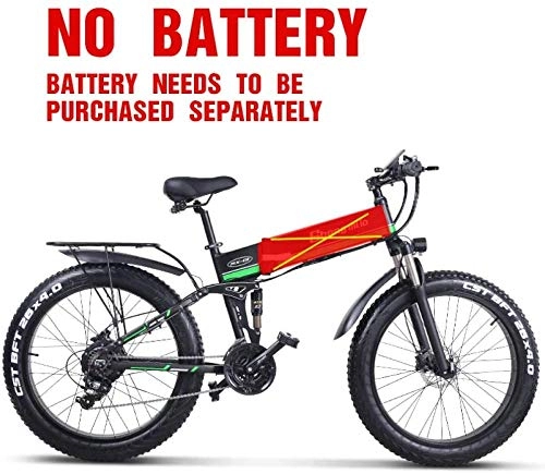 Zusammenklappbares elektrisches Mountainbike : LIMQ Elektrofahrrad 1000W Elektrofahrrad 4 0 Fat Tire Elektrofahrrad 48V Herren Mountainbike Schnee E-Bike 26inch Fahrrad