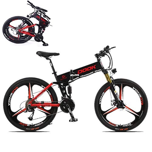 Zusammenklappbares elektrisches Mountainbike : LZMXMYS Elektrisches Fahrrad, 26-in Folding Elektro-Bike for Erwachsene mit 250W36V8A Lithium-Batterie 27-Speed-Aluminium-Legierung Cross-Country E-Bike mit LCD-Display ldt 150 Kg Elektro-Fahrrad mit