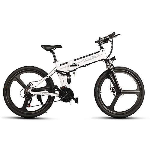 Zusammenklappbares elektrisches Mountainbike : YOUSR 26 Zoll Folding Electric Bike Power-Assist-elektrisches Fahrrad E-Bike Conjoined Rim Scooter 48V 350W Motor