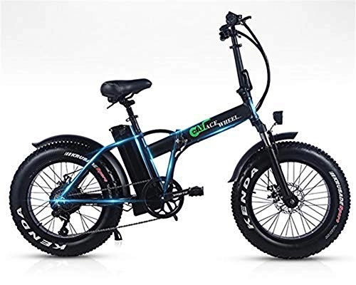 Zusammenklappbares elektrisches Mountainbike : YOUSR Auf Fat Tire 2 Rad-500W Elektrisches Fahrrad Folding Booster Fahrrad Elektro Fahrrad Zyklus Faltbarer Aluminum50km / H