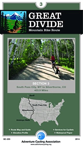 Libros de ciclismo de montaña : Great Divide Mountain Bike Route #3: South Pass City, Wyoming - Silverthorne, Colorado (404 Miles)