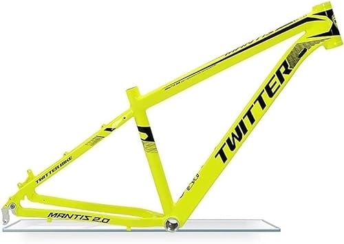 Cornici per Mountain Bike : InLiMa Telaio 27.5 / 29er Hardtail Mountain Bike Frame 15'' / 17'' / 19'' QR 9x135mm Telaio in Lega di Alluminio XC Routing Freno a Disco Interno (Color : Yellow, Size : 19'')