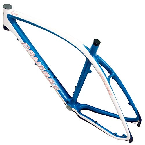 Cornici per Mountain Bike : Panerae - Telaio per bicicletta in fibra di carbonio MTB + reggisella + chiusura, colore blu 26" - 27, 5", taglia 56 1275 g