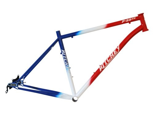 Cornici per Mountain Bike : Ritchey - Telaio per Bicicletta VTT, 17''(43 cm), Colore: Rosso / Bianco / Blu