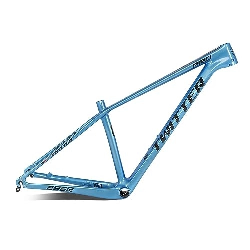 Cornici per Mountain Bike : TANGIST Telaio MTB XC Cross Country Telaio Bicicletta Ultraleggero in Fibra di Carbonio Telaio Bicicletta con Percorso Interno Completo Supporto (Color : Blue, Size : 15x27.5inch)