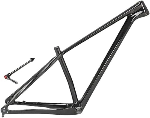 Cornici per Mountain Bike : Telaio for mountain bike in fibra di carbonio 27.5er 29er XC AM Telaio MTB hardtail 15'' / 17'' / 19'' 12 * 142mm Perno passante telaio Freno a disco Routing interno ( Color : Glossy Black , Size : 29*19