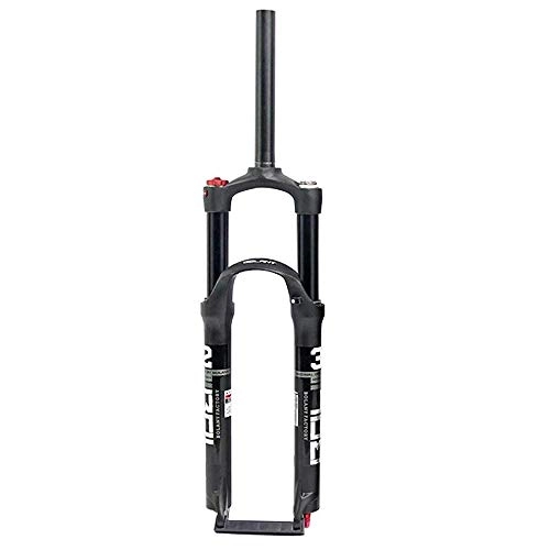 Forcelle per mountain bike : AIFCX MTB Suspension Fork 27.5" 1-1 / 8" Lega di Alluminio 28, 6 Mm Diritta del Tubo della Spalla Mountain Bike Freni a Disco 100 mm di Escursione di Controllo, A-27.5inch