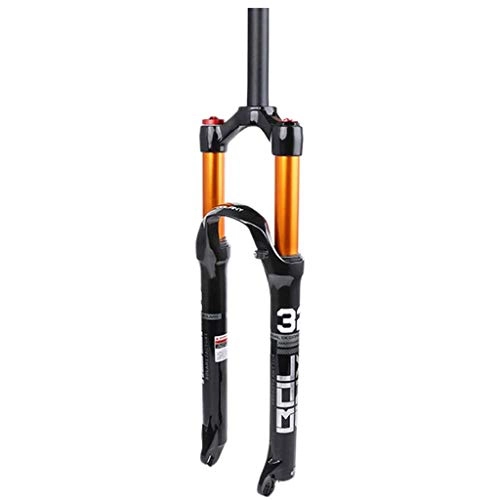 Forcelle per mountain bike : Auoiuoy Mountain Bike Suspension Fork, Biciclette Aria Forcella 26 / 27.5 / 29inch Mountain Bike Fork Aria Fork Accessori, Manuale Diritto, Shoulder Control B-27.5 inch