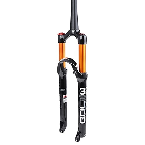 Forcelle per mountain bike : Bicycle Mountain Bike Suspension Fork Air Suspension Fork 26 / 27.5 / 29 in Cono 39.8mm Travel 120mm Disc Freno a Disco QR 9mm Forks (Size : 27.5 inch)