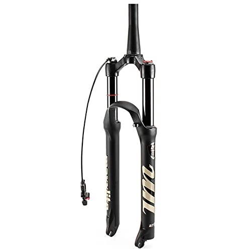Forcelle per mountain bike : BIKECO Forcella ammortizzata per MTB, tubo dritto, per mountain bike, controllo delle spalle
