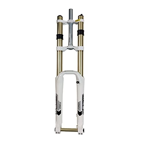 Forcelle per mountain bike : Flyafish Forcella pneumatica per Bicicletta MTB. Air Fork 68. 0DH. Discesa MTB. Forchetta della Mountain Bike Sospensione Smorzata Damping Bicycle Fork Nero Bianco Golden Golden Montare Mountain Bike