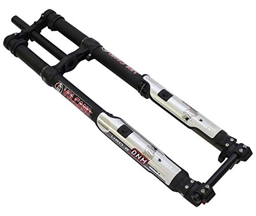 Forcelle per mountain bike : Forchette di sospensione della bicicletta Fast Down Mountain Ebike Fork frontale DNM USD-8 Disc Brake Triple Crown Bicycle Air Suspension Bicycle Electric Bicycle Downhill Forks Stettore conico e forc