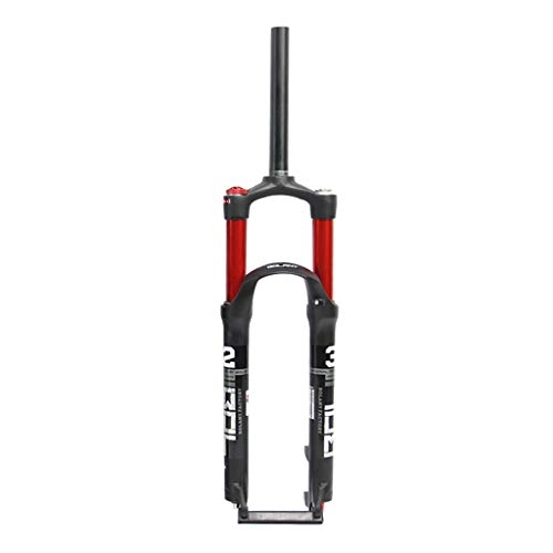 Forcelle per mountain bike : GYPING MTB Bike Suspension Fork, Lega di Alluminio a Sospensione pneumatica Fork 1-1 / 8"28, 6 Millimetri Dritto Tubo Compatibile Disco Freno Corsa 120 Millimetri, Red-29inch