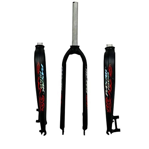 Forcelle per mountain bike : GYPING MTB Frosted forcelle rigide, Lega di Alluminio Ultraleggera 26 / 29inch Fork Accessori Biciclette per Il Supporto Freno a Disco Idraulico, Red-27.5 inch