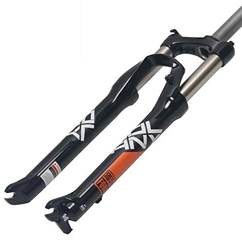 Forcelle per mountain bike : HUANGB Forcella Meccanica per Bici 26"MTB Mountain Bicycle Fork Suspension Control 1-1 / 8" QR Travel PM Disc Brake, B-27inch