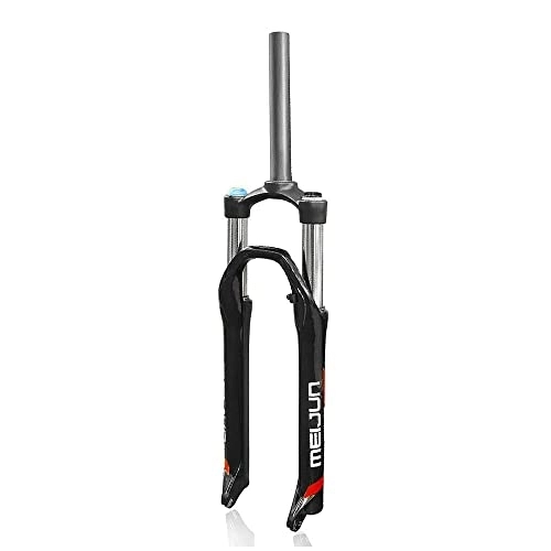 Forcelle per mountain bike : HYQW Regolazione Dell'estensione della Forcella per Mountain Bike in Alluminio da 27, 5", Forcella a Sospensione Pneumatica, Corsa da 100mm, ASSE da 9mm, Freni a Disco, Black-27.5