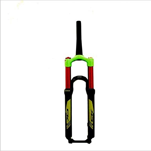 Forcelle per mountain bike : LLLLLLKKKK - Forcella ammortizzata per bicicletta, forcella anteriore per mountain bike, freno a disco, forcella anteriore sospensione, forcella anteriore Verde