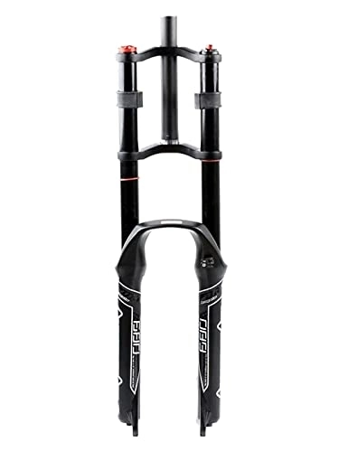 Forcelle per mountain bike : LUXXA 26 27.5 Forcella per Mountain Bike da 29 Pollici Sistema di smorzamento Regolabile con Escursione di 100 mm ASSE da 9 mm, A-Black-27.5in