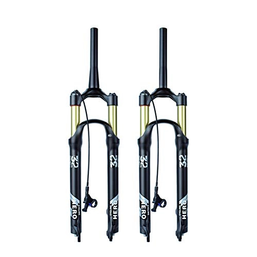 Forcelle per mountain bike : LXH-SH Forchetta della Bici MAGNESIO in Lega MTB Sospensione Air Fork Plug Bike Mountain Bike 26 27.5 29 Pollici 130-140mm Stroke Bicycle Front Fork (Color : 26 inch)