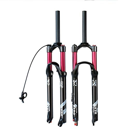 Forcelle per mountain bike : MTB Nero Opaco 100-120mm Viaggio Mountain Bike Air Fork 1750G 26 27.5 29 Pollici Bicycle Suspension Plug Plug Magnesio Lega MTB (Color : Multi)