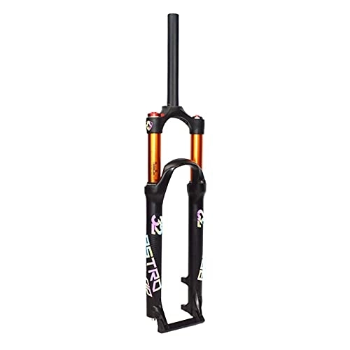 Forcelle per mountain bike : OONYGB Forcella Ammortizzata per Mountain Bike, Forcella per Bicicletta 26 27, 5 29 Pollici, Tubo Dritto 28, 6 Mm QR 9 Mm, Corsa 120 Mm, Forcella per Bicicletta con Blocco del Controllo della Spalla.