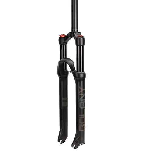 Forcelle per mountain bike : PACPL Bolany magnesio Lega MTB Bike Fork 27.5er 29er Pollice Air Oil Dampong Disc des Disc Line a Tubo Dritto Conico Forcella Anteriore Contril (Color : 6)
