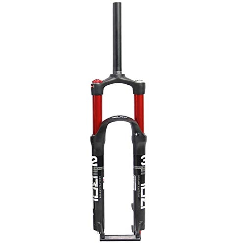 Forcelle per mountain bike : QIANGU Suspension Fork Forcelle Anteriori MTB Lega Alluminio Design Doppia Camera d'Aria Corsa 120MM Regolazione Rimbalzo Bloccaggio 26 27, 5 29 Pollici (Color : Red, Size : 26 Inches)
