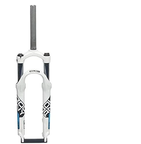 Forcelle per mountain bike : TIANP Forcella ammortizzata, 24 pollici, in lega di alluminio, per mountain bike, 1-1 / 8", tubo dritto, ammortizzatore pneumatico a disco, da viaggio, 100 mm