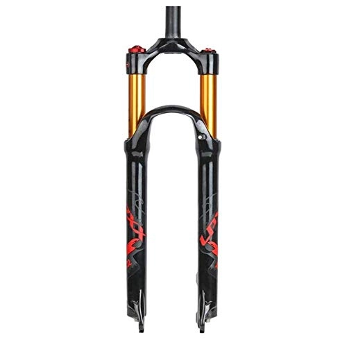 Forcelle per mountain bike : TIANP Forcella anteriore in lega di magnesio da 27, 5 pollici, forcella ammortizzata per mountain bike, struttura robusta, accessorio per bicicletta